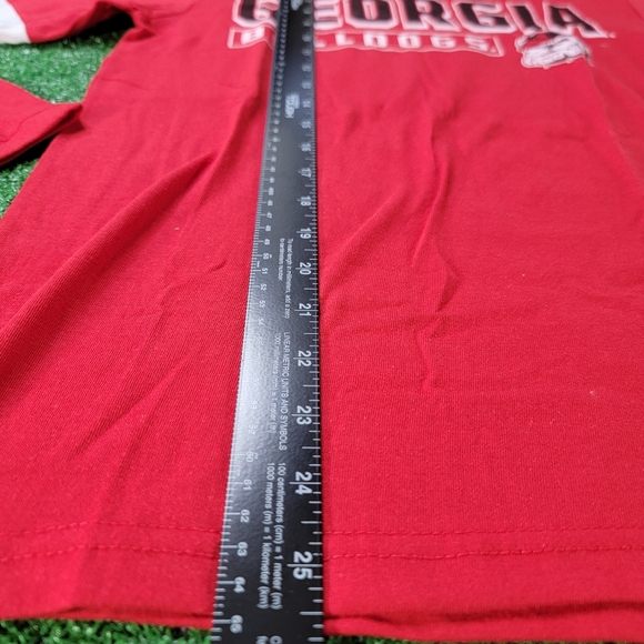 Georgia Bulldogs Men's Long Sleeve T Shirt Size Small Red White Pro Edge New - Picture 4 of 6